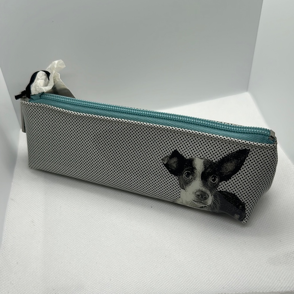 Catseye London Etching Dog Long Cosmetic/Pencil Case - New with Tags! - Picture 4 of 16